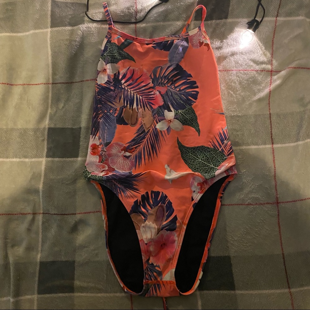 JOLYN Pink Hawaiian Jackson III Onesie